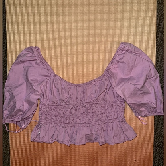 Staud Lavender Faye Top size 10 rent the runway - Picture 4 of 5